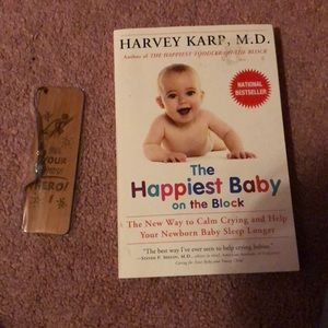Baby book and cute book mark.
